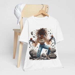 “Unleash your strength and spirit with our ‘Break Every Chain’ women’s t-shirt!